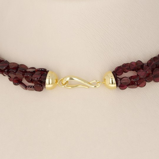 Torchon 5 Strands of Granate Round Plate