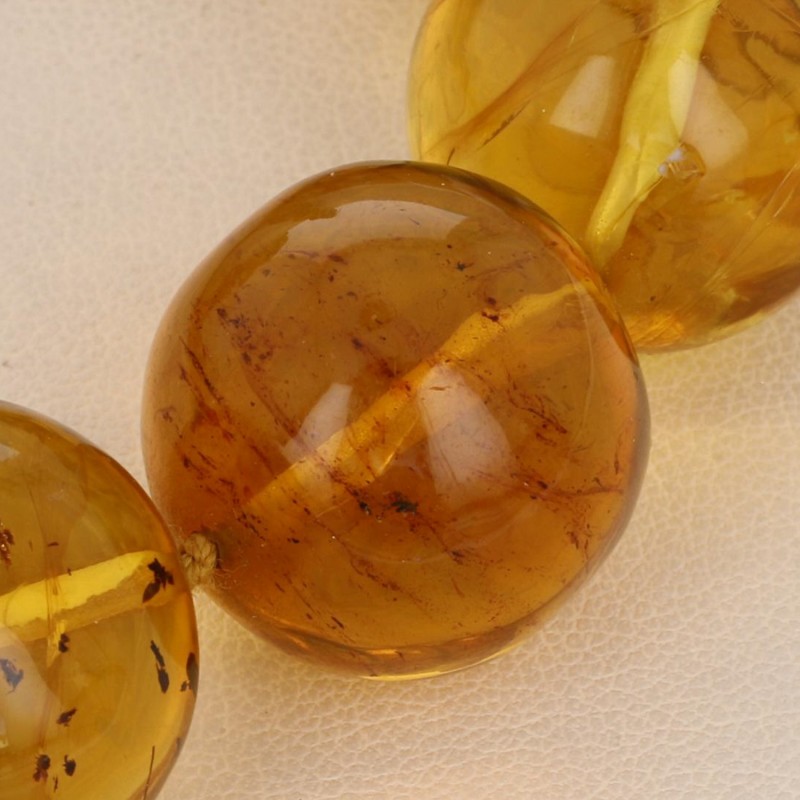 Long Ambra Mesoamerican Necklace