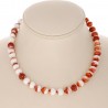 Conchiglia Spiny Rossa Sferica Liscia necklace