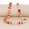 Conchiglia Spiny Rossa Sferica Liscia necklace
