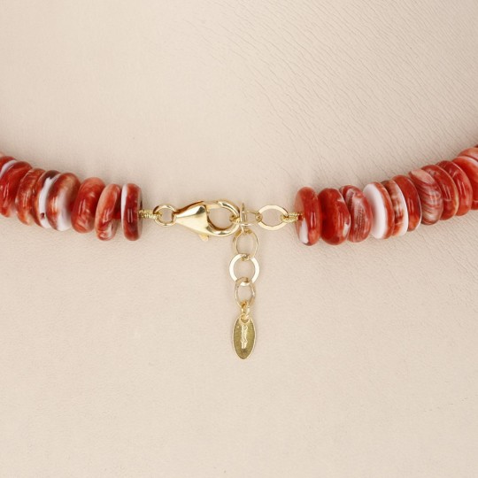 Collana di Conchiglia Spiny a Rondella Liscia