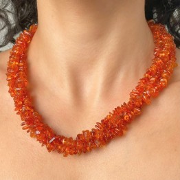 Torchon 3 Strands Baltic Amber Honey at Chips