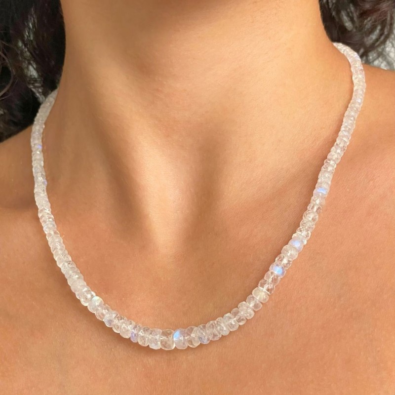 Collana Lunga In Labradorite 90cm – Pietre Preziose A Schegge Infinite, Qualità 1A