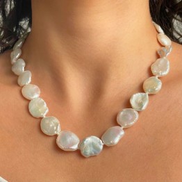 Keshi pearl necklace