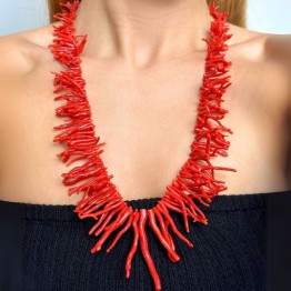Red Coral Necklace Intended to Irregular Ramesses