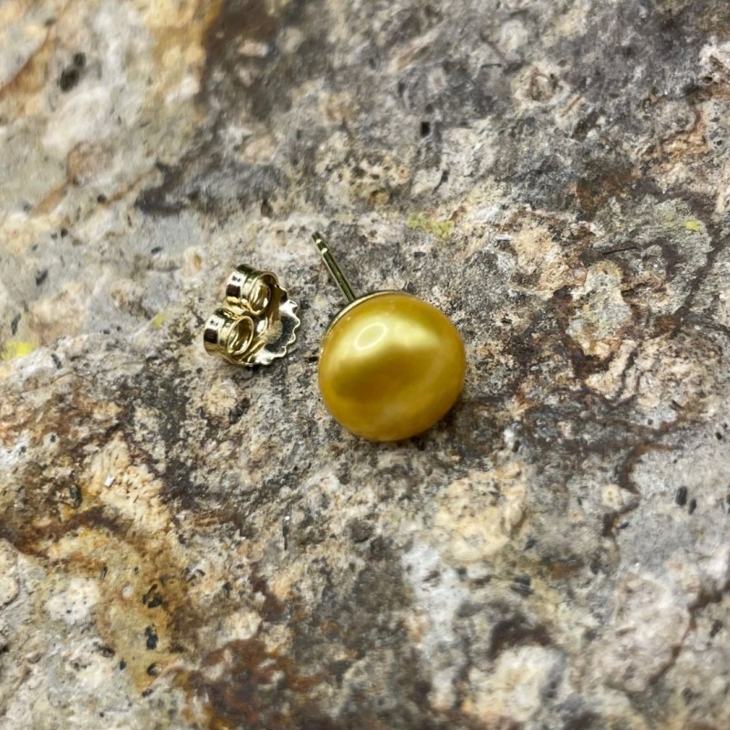 Earrings in Lodo Perle Gold reinforced