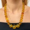 Mesoamerican Spherical Scaling Amber Necklace 70.21 gr.