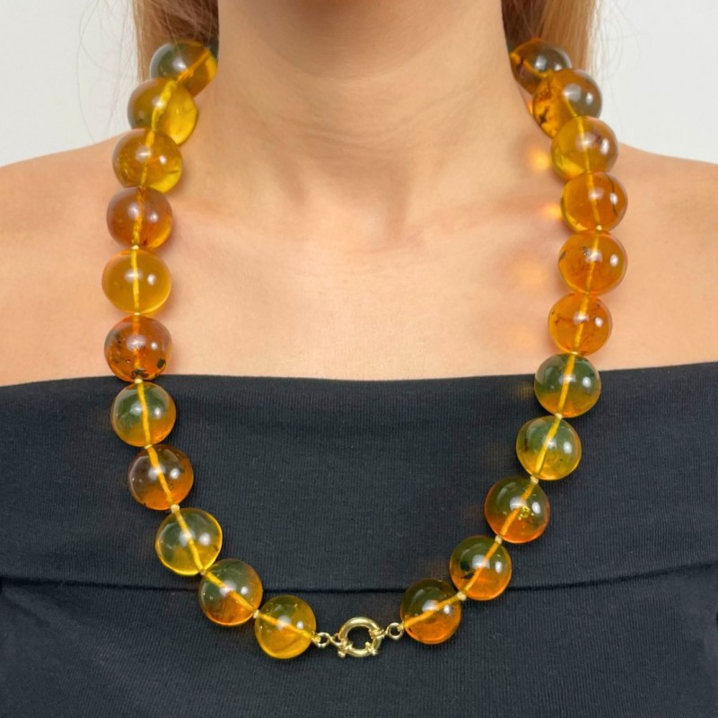 Necklace Ambra Mesoamericana Sferica to Scala 249,16 gr.