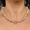 Multicolor Pearl Necklace Barocche with Nucleo