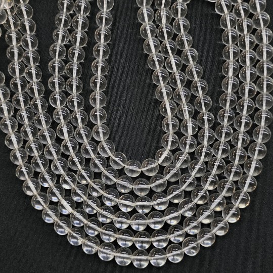 Offerta Lotto 3 Fili Chiusi Quarzo Ialino Sferico