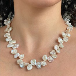 Keshi Shaped Pearl Necklace