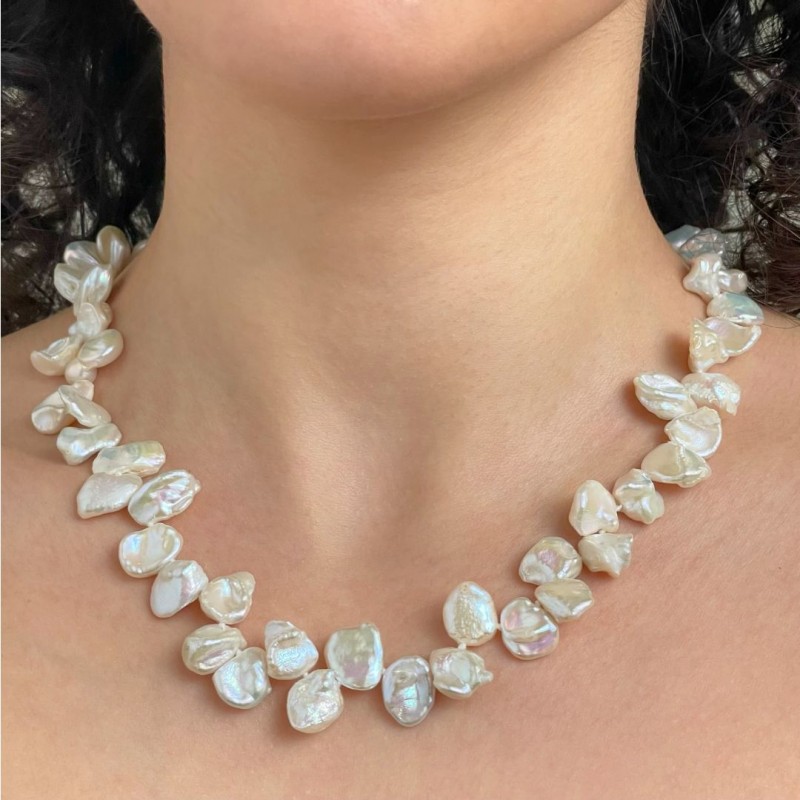 Keshi Shaped Pearl Necklace