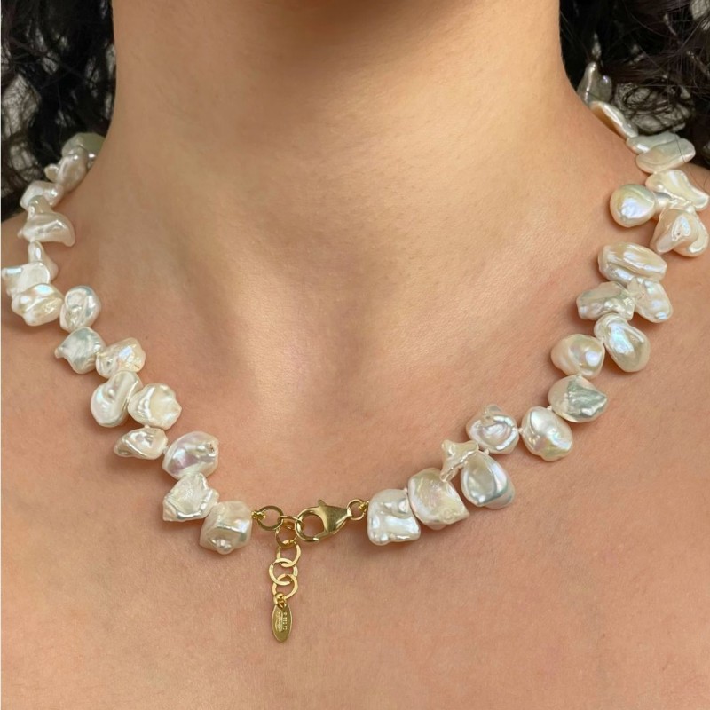 Keshi Shaped Pearl Necklace