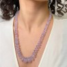 Necklace Quarzo Lavanda a Rondella Scala