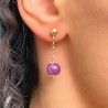 Solid Ruby Earrings