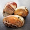 Offer 3 stones pebble of agate striated by collectible