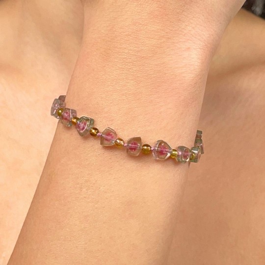 Watermelon Tormaline Bracelet