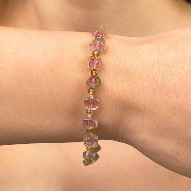 Watermelon Tormaline Bracelet