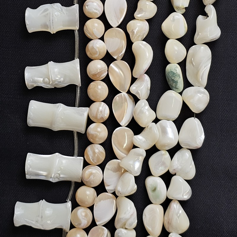 Offer 6 threads of Mother of Pearl and Shell