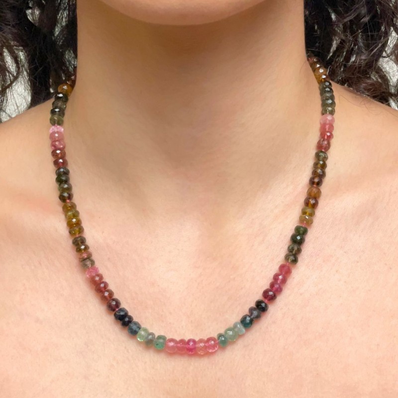 Necklace Tourmaline Multicolor 143 ct.