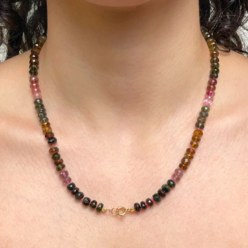 Necklace Tourmaline Multicolor 143 ct.