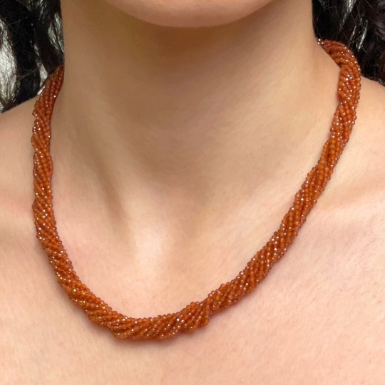 Torchon to 9 Hessonite Granate Wire