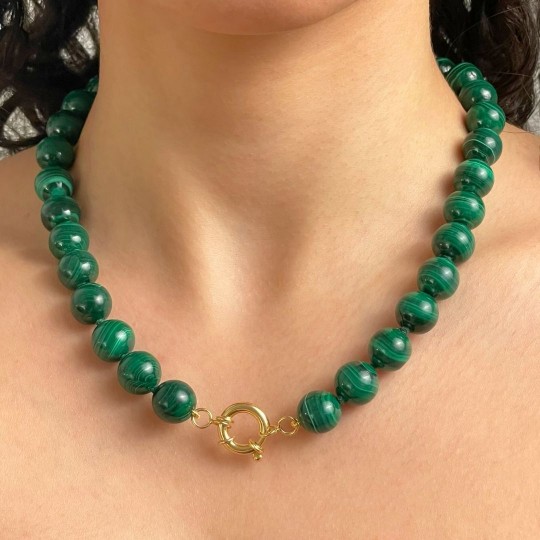 Collana di Malachite Sferica
