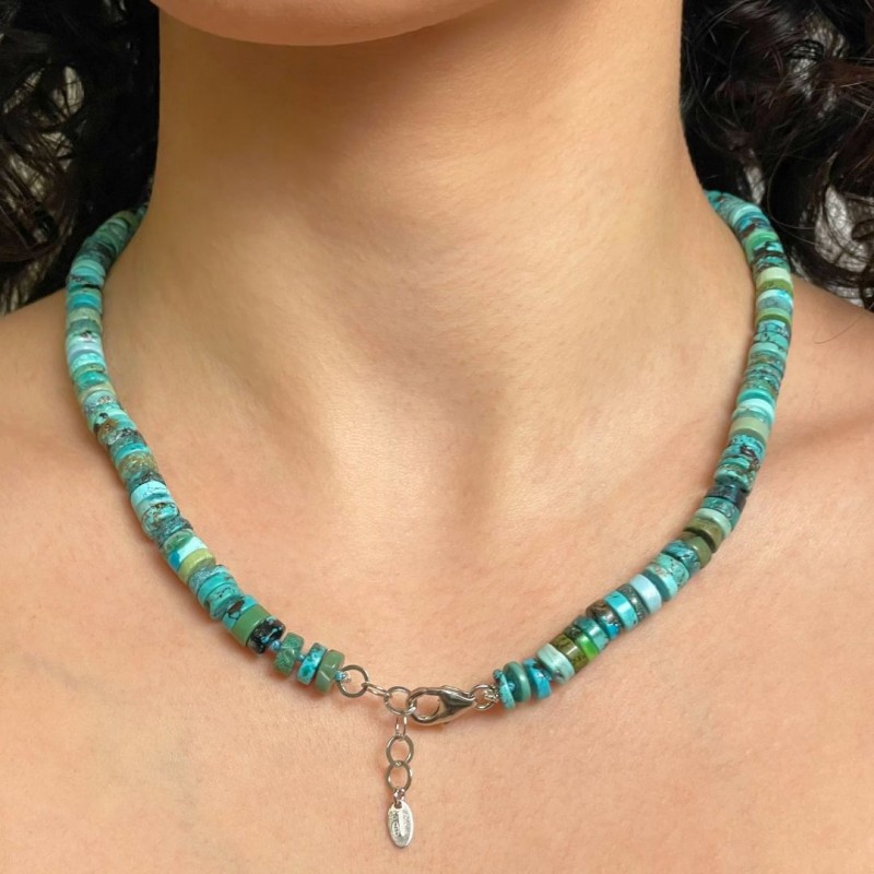 Turquoise Necklace in Washer