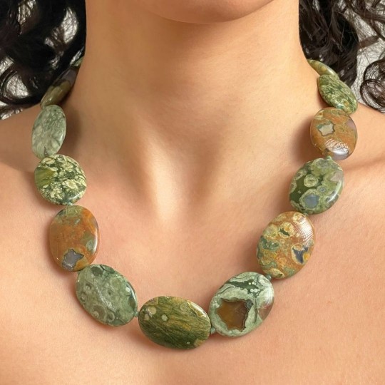 Riolite Necklace with Chaldean Tracks