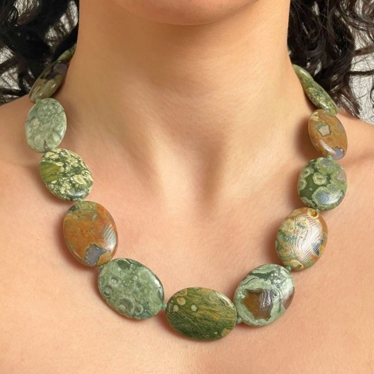 Riolite Necklace with Chaldean Tracks