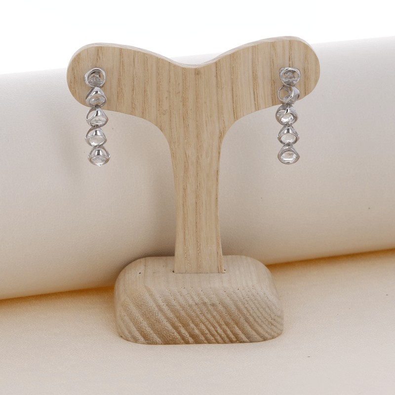 Piramide Earrings with Colorful Topaz