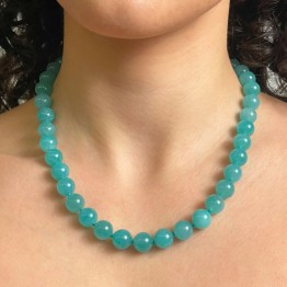Spherical Amazon Necklace Ø 8 / 8.5 mm