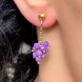 Phosfosiderite Grape Earrings