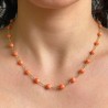 Coral Collier Pink Aranciato Sferico