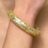 Mother of Pearl Rigid Bracelet in Mosaic