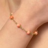 Orange Rose Coral Bracelet
