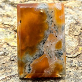 Pietra di Agata Muschiata Cabochon Rettangolare