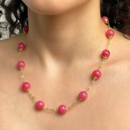Collier with Rodonite Sferica