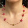 Collier con Rodonite Sferica