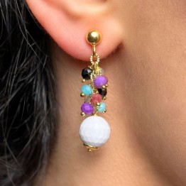 Earrings with Multipietre