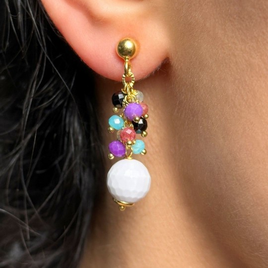 Earrings with Multipietre