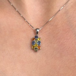Pendant with Multicolor Sapphire