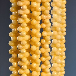 Filo di Quarzite Gialla Forma a Otto ø 12 x 5,5 mm