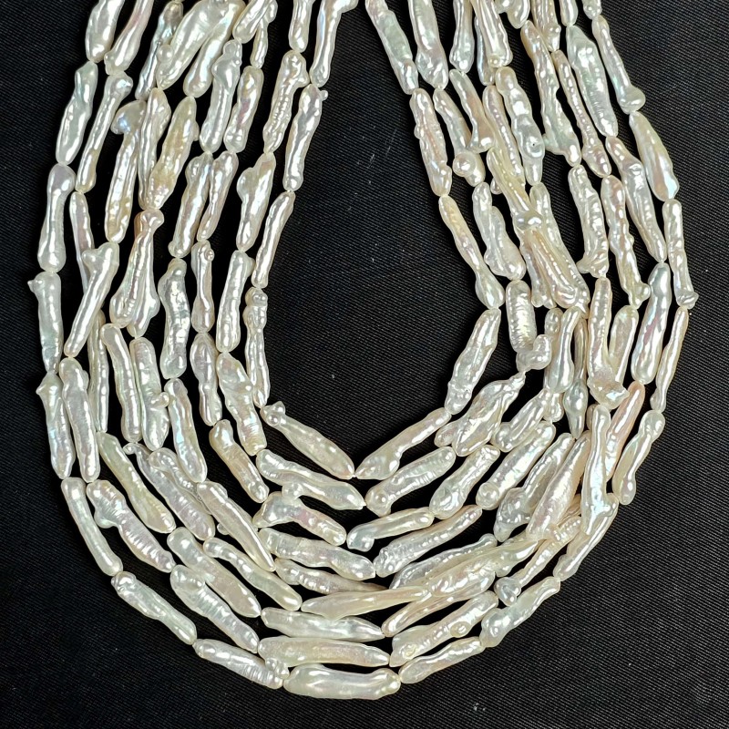 Natural Pearl Wire in Dragons ø 5/6,5 mm