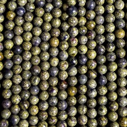 Filo di Serpentino Taglio Sferico Liscio ø 8 mm