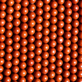 Filo di Diaspro Rosso Sferico Liscio ø 6,5 mm