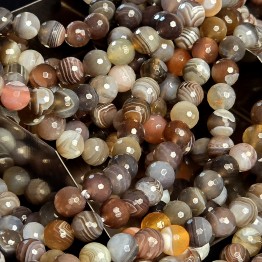 Strand Botswana agate Ø 7.5 / 8 mm