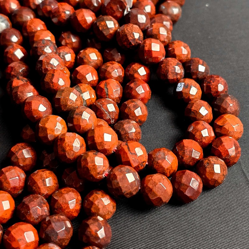 Filo di Diaspro Poppy Sferico ø 9,5/10 mm