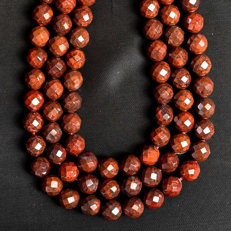 Filo di Diaspro Poppy Sferico ø 9,5/10 mm