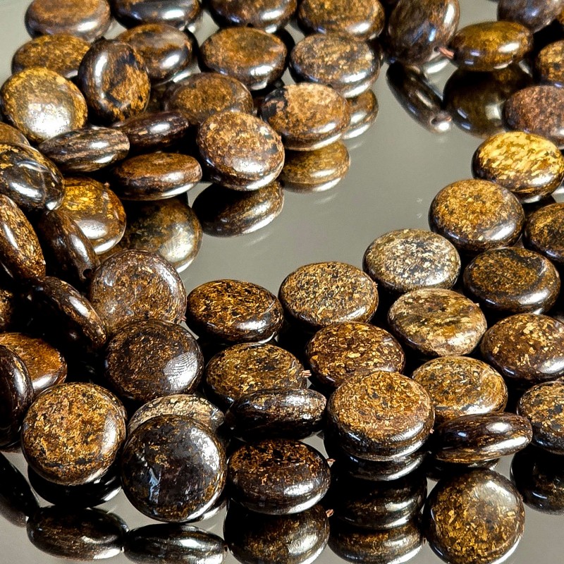 Filo di Bronzite Tonda Piatta ø15/15,5 mm